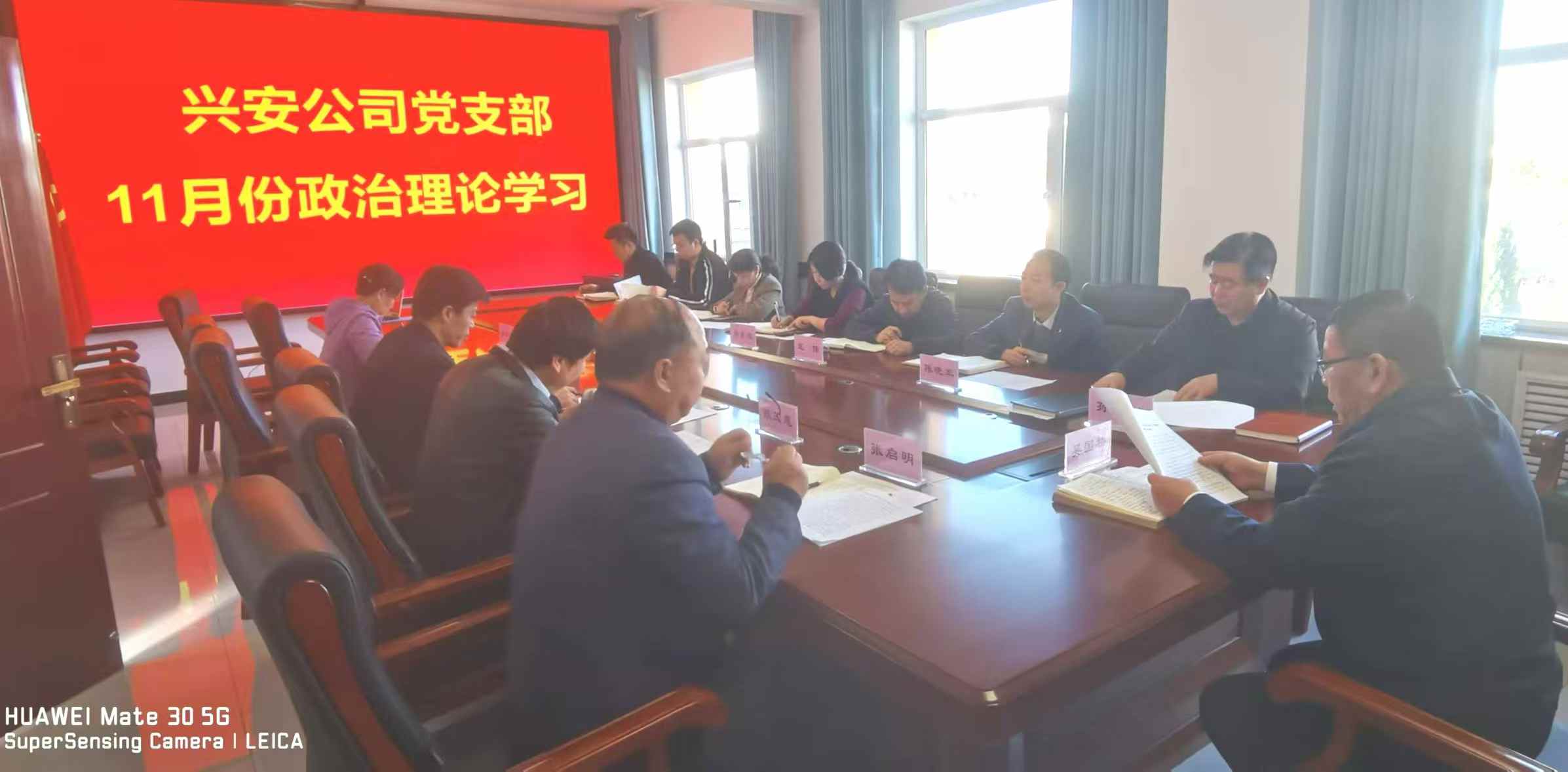 兴安公司党支部11月份政治理论学习（第二十九次） 